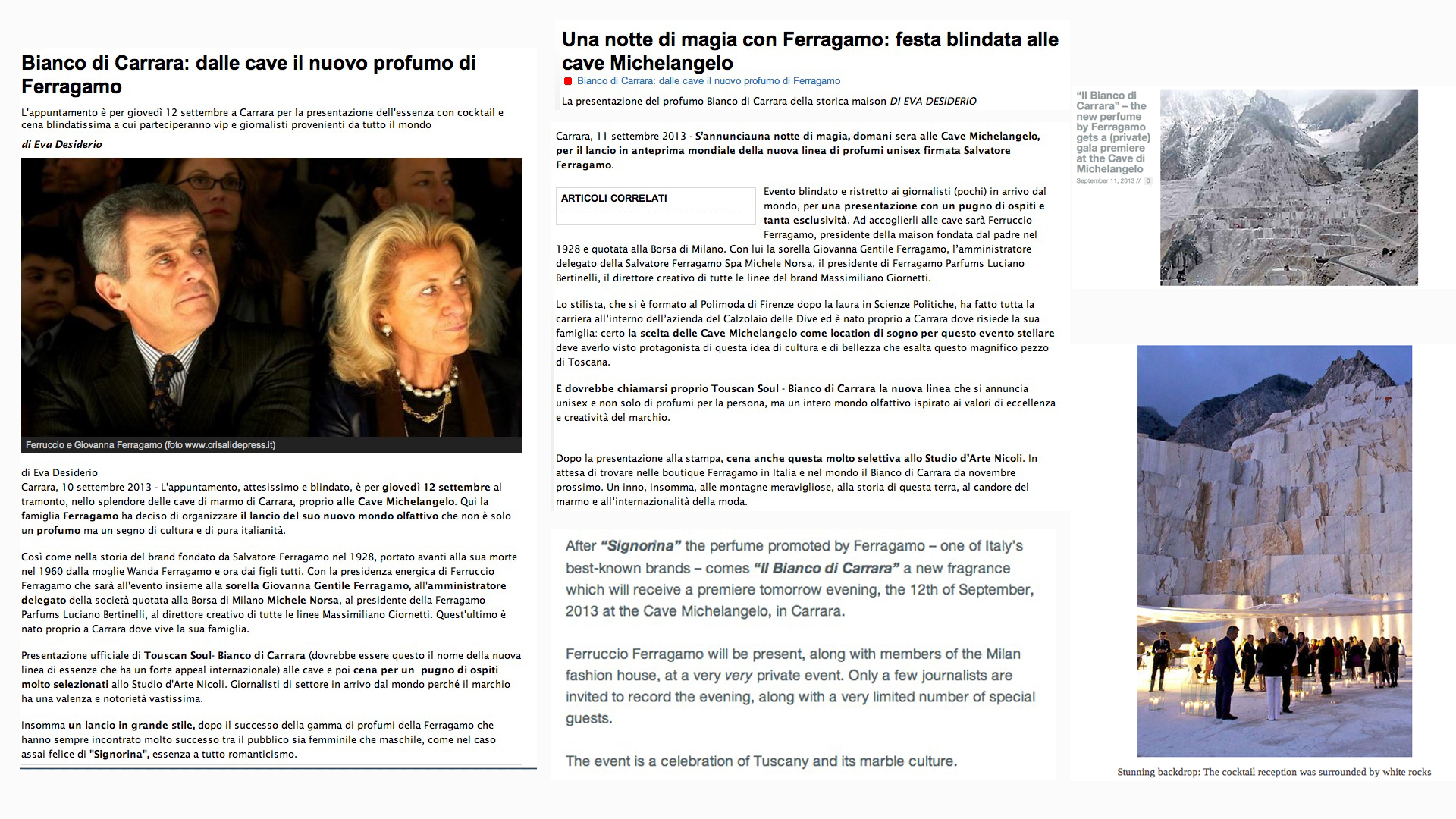 FERRAGAMO TUSCAN SOUL BIANCO DI CARRARA #01