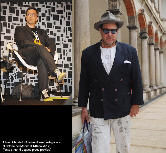 JULIAN SCHNABEL & STEFANO FAKE SALONE DEL MOBILE