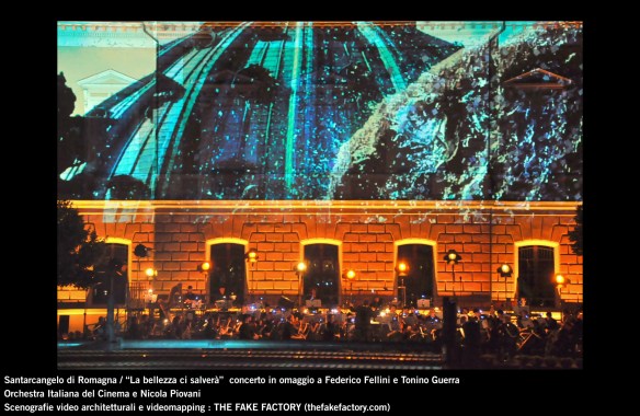 the fake factory videomapping concerto santarcangelo Federico Fellini Tonino Guerra_00001