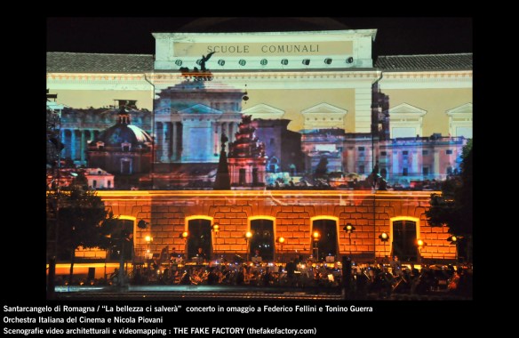 the fake factory videomapping concerto santarcangelo Federico Fellini Tonino Guerra_00003