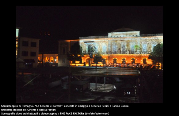 the fake factory videomapping concerto santarcangelo Federico Fellini Tonino Guerra_00005