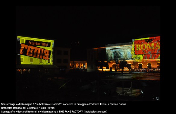 the fake factory videomapping concerto santarcangelo Federico Fellini Tonino Guerra_00006