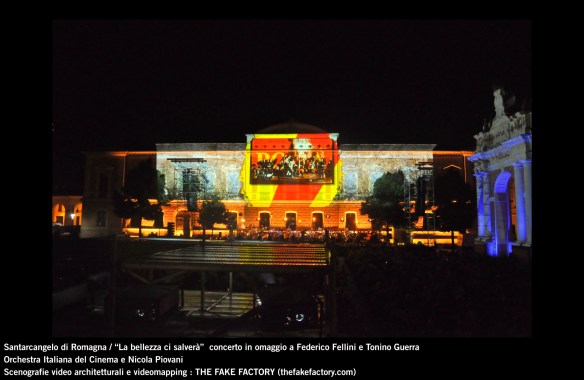 the fake factory videomapping concerto santarcangelo Federico Fellini Tonino Guerra_00007