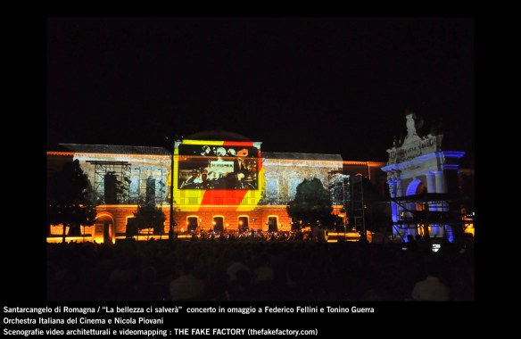 the fake factory videomapping concerto santarcangelo Federico Fellini Tonino Guerra_00010