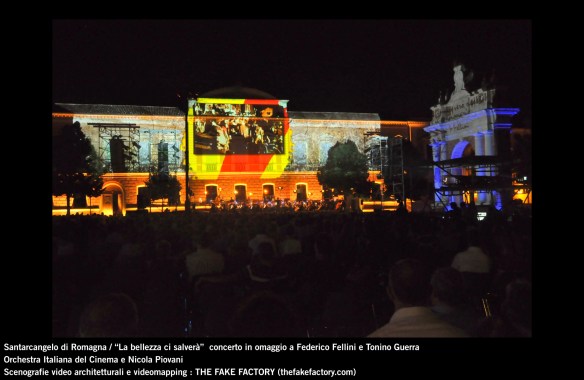 the fake factory videomapping concerto santarcangelo Federico Fellini Tonino Guerra_00011