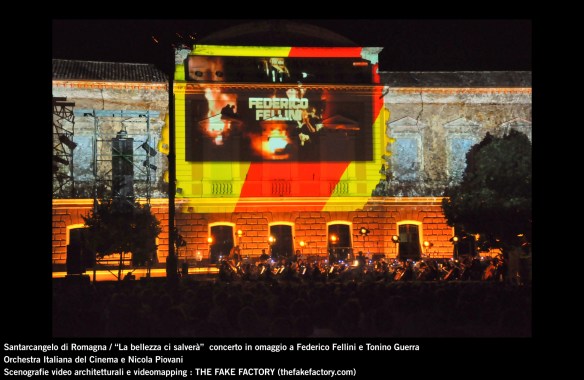 the fake factory videomapping concerto santarcangelo Federico Fellini Tonino Guerra_00012