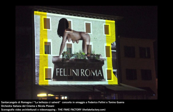 the fake factory videomapping concerto santarcangelo Federico Fellini Tonino Guerra_00013