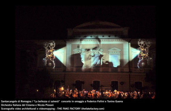 the fake factory videomapping concerto santarcangelo Federico Fellini Tonino Guerra_00023