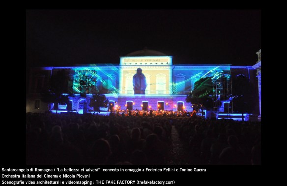the fake factory videomapping concerto santarcangelo Federico Fellini Tonino Guerra_00026