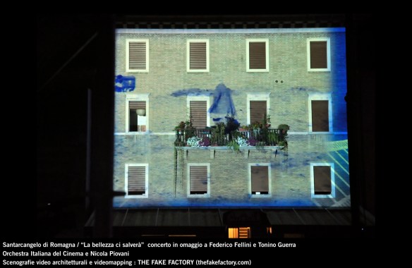 the fake factory videomapping concerto santarcangelo Federico Fellini Tonino Guerra_00027