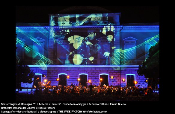 the fake factory videomapping concerto santarcangelo Federico Fellini Tonino Guerra_00028