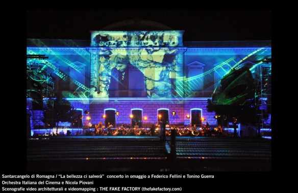 the fake factory videomapping concerto santarcangelo Federico Fellini Tonino Guerra_00036
