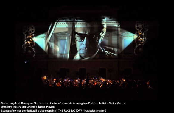 the fake factory videomapping concerto santarcangelo Federico Fellini Tonino Guerra_00054