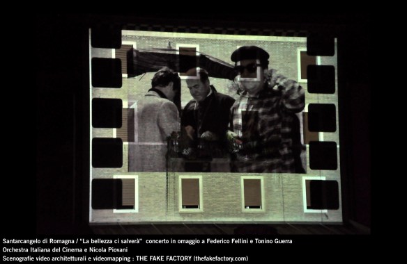 the fake factory videomapping concerto santarcangelo Federico Fellini Tonino Guerra_00058