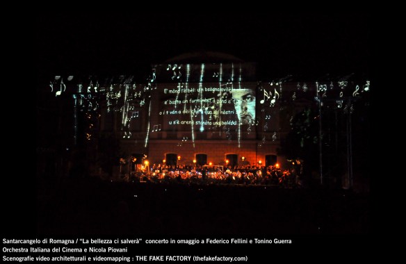 the fake factory videomapping concerto santarcangelo Federico Fellini Tonino Guerra_00061
