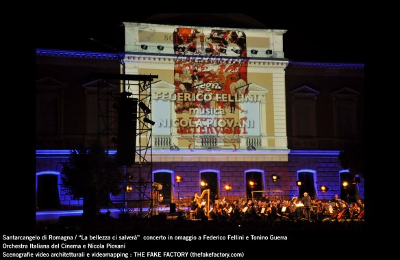 the fake factory videomapping concerto santarcangelo Federico Fellini Tonino Guerra_00082