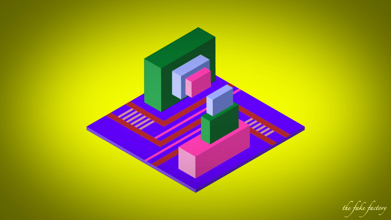 THE FAKE FACTORY MUTANT ARCHITECTURE digital print_08649