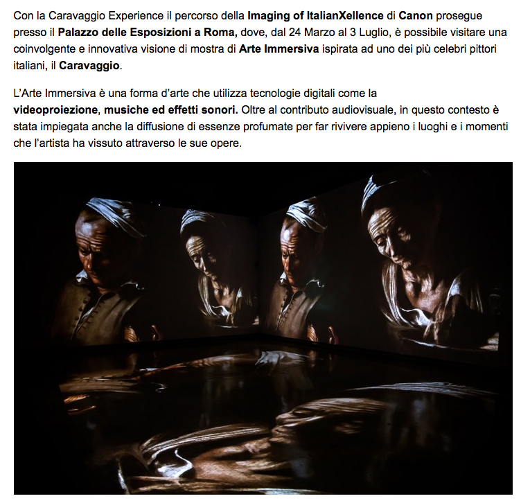caravaggio experience 111