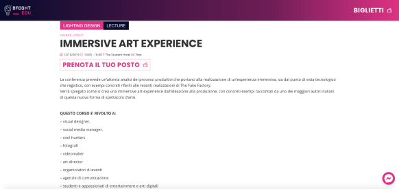 BRIGHT FESTIVAL LECTURE 01