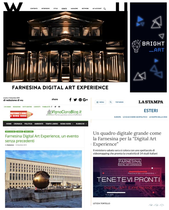 WU STAMPA roma farnesina digital art experience